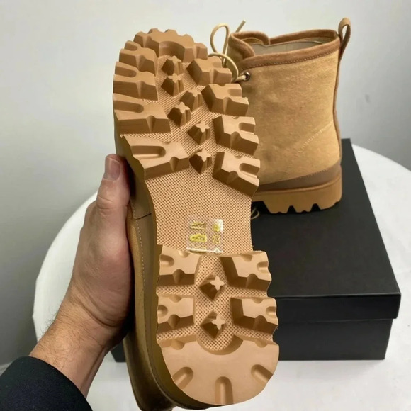 NEW J CREW Gwen canvas lace-up lug-sole boots 8 - Picture 9 of 15